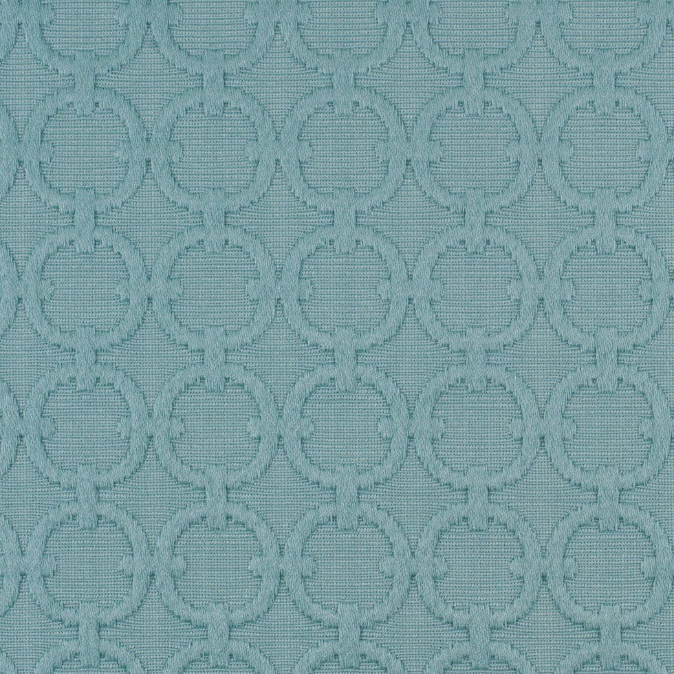 Turquoise Geometric Embroidered Cotton-Poly Woven - Joann Fabrics