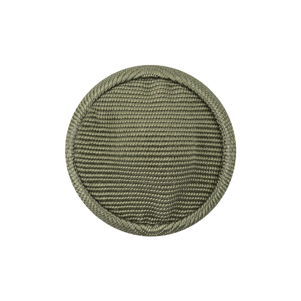 Oil Green Ottoman Fabric Covered Domed Cotton Blend Sew On Button - 38L/24mm - Joann Fabrics