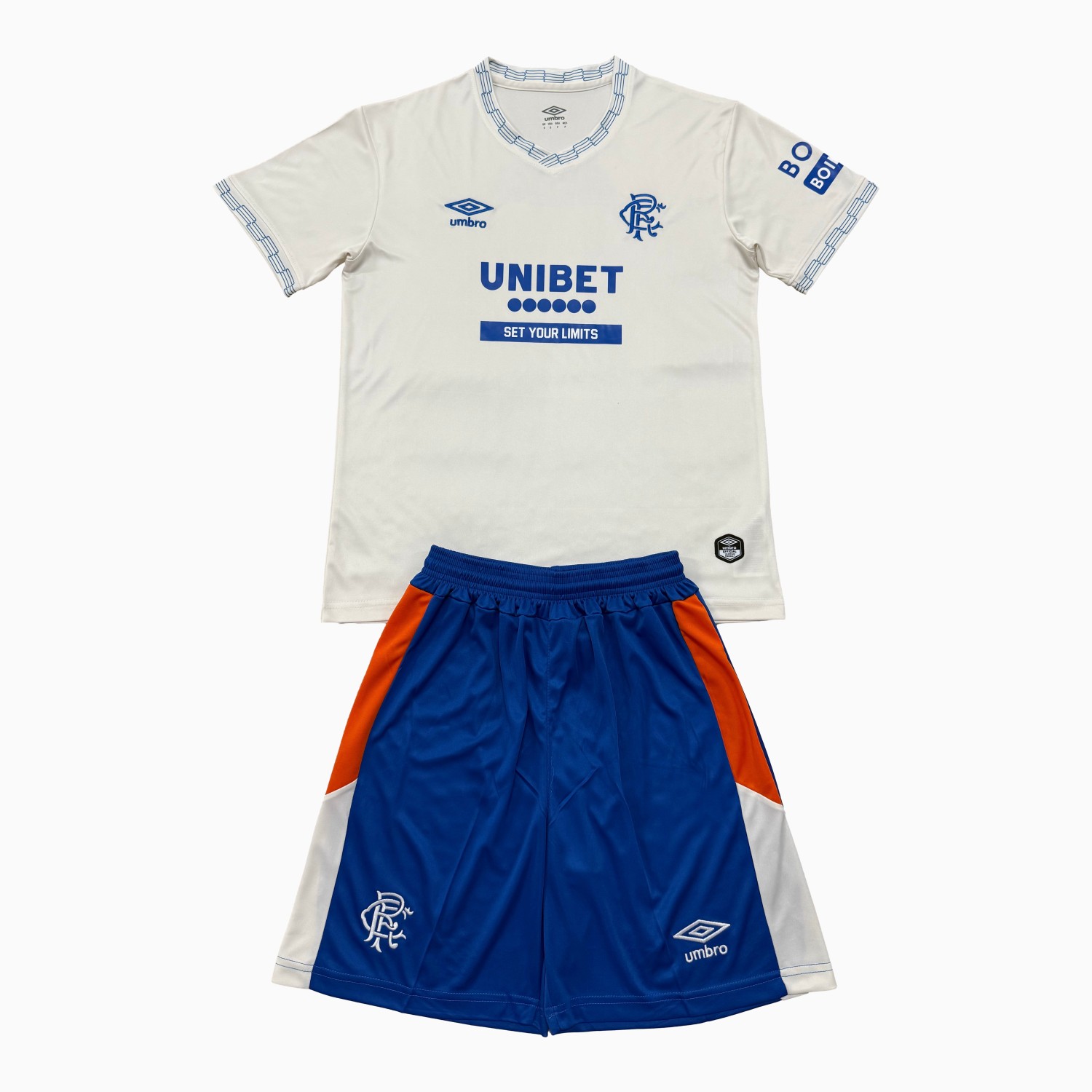 Glasgow Rangers 26-27 Away White Men's Adult Jersey Set - Fans Version - UnitedFutballJersey