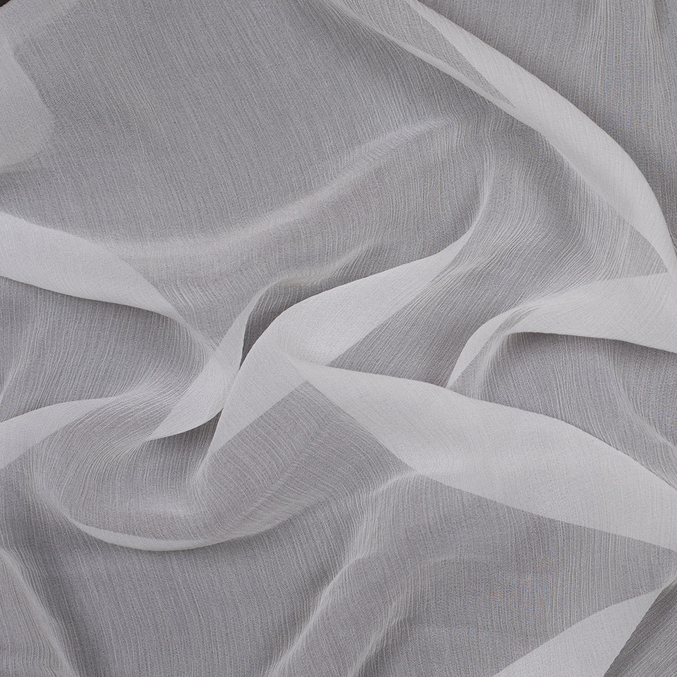 Oscar de la Renta White Crinkle Silk Chiffon - Joann Fabrics