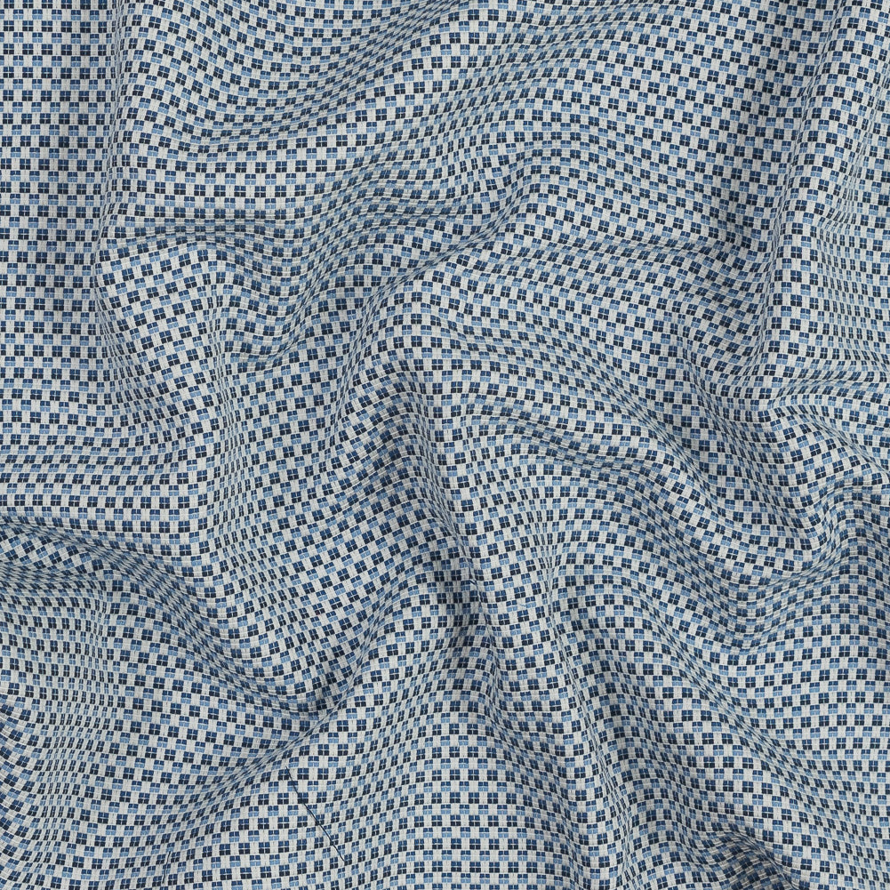 Blue and White Checkered Cotton Woven - Joann Fabrics