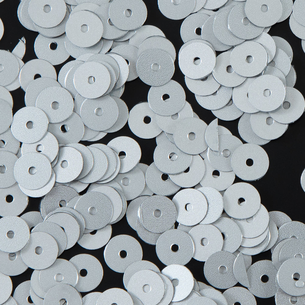 Bag of Silver Dull-Bright Loose Sequins - 6mm - Joann Fabrics