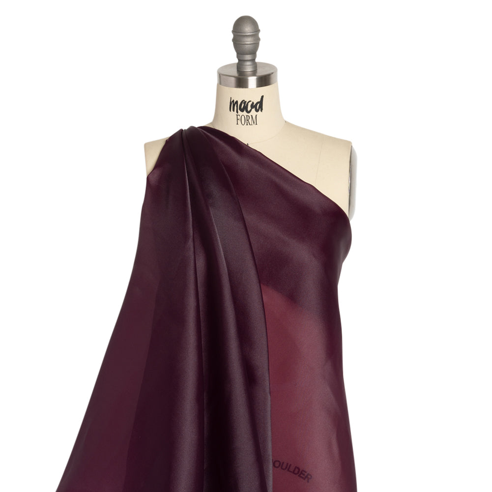 Satin-Faced Polyester Organza - Eggplant - Ardea Collection by Mood - Joann Fabrics