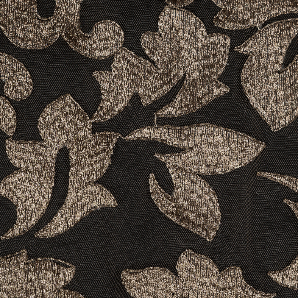 Gold Floral Embroidered Mesh - Joann Fabrics