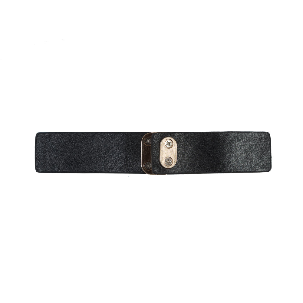 Italian Black and Gold Snap Closure - 5.5