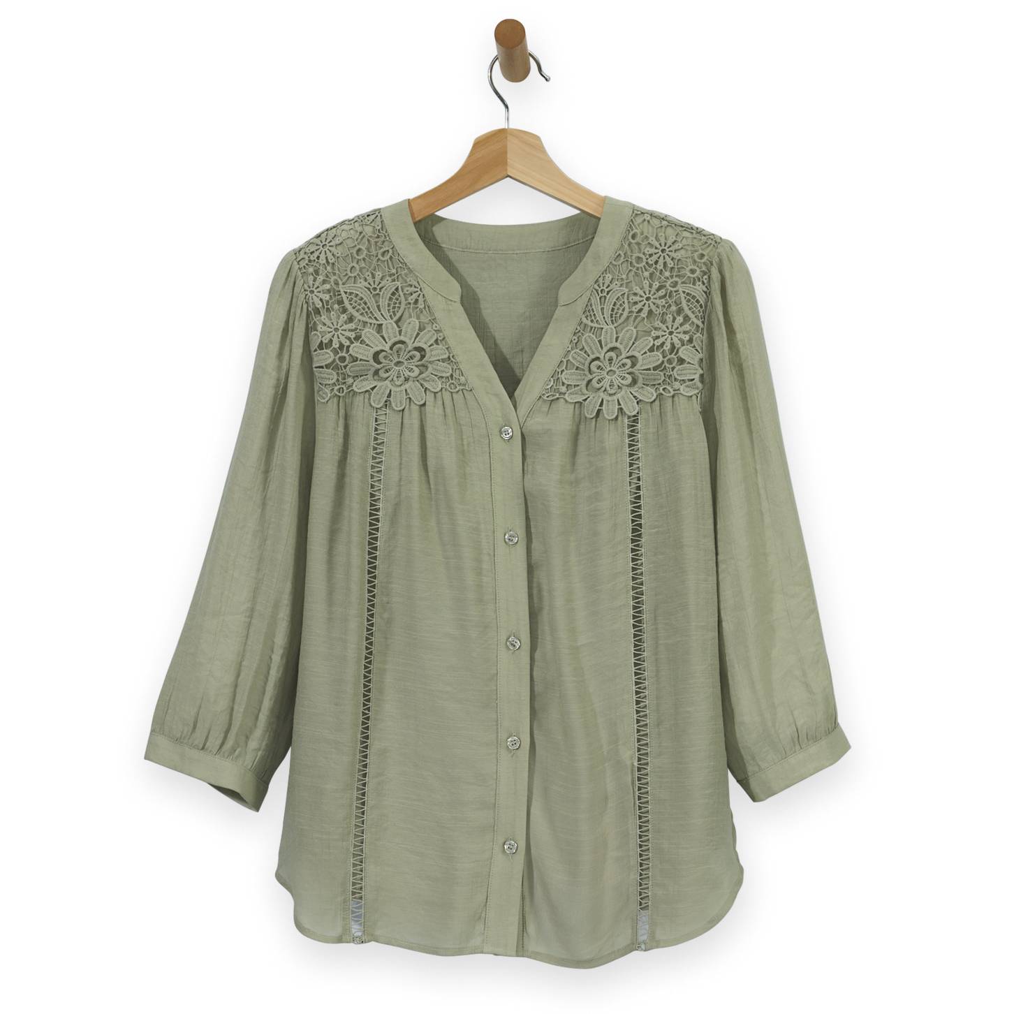 Lace Yoke Top - Northstyle Catalog