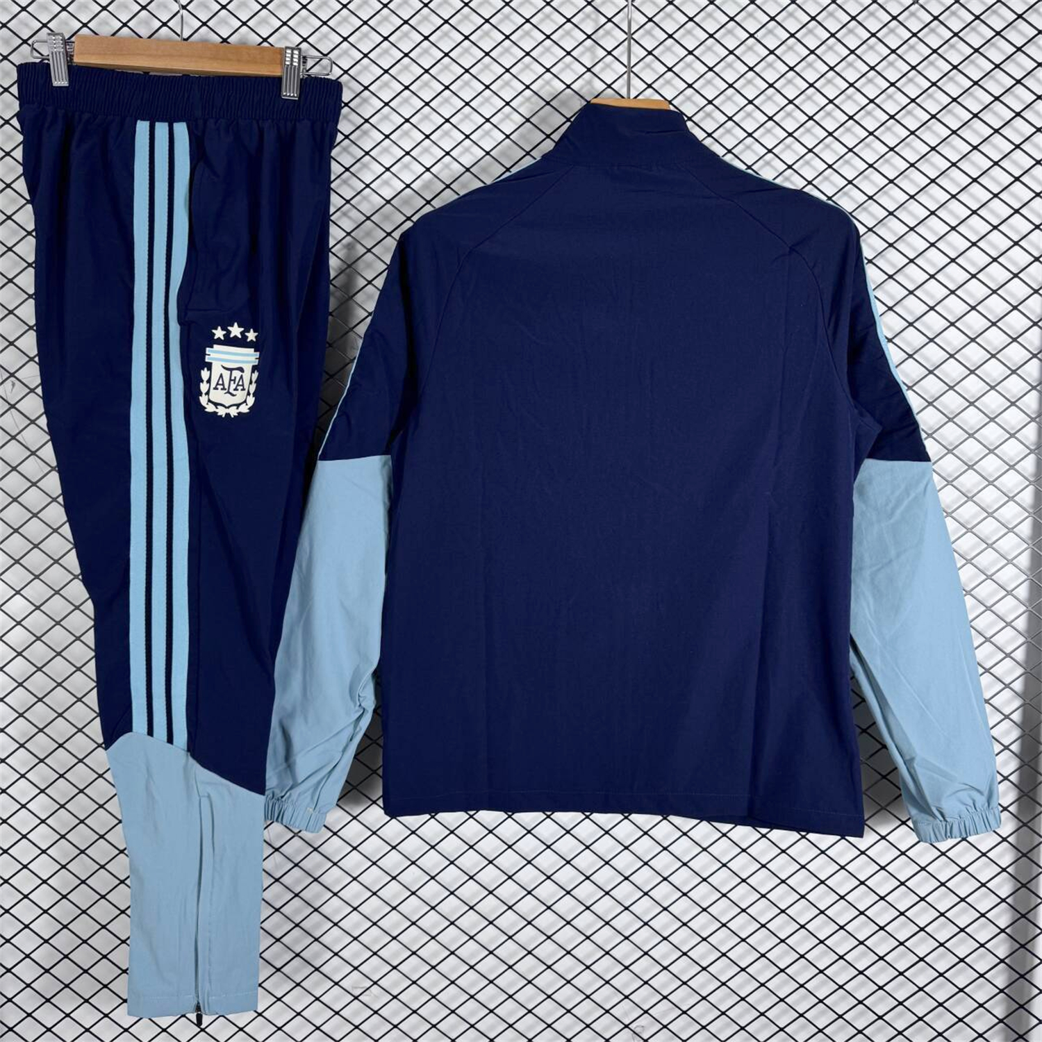 Argentina 2026 Windbreaker Training Set - Dark Blue Top and Pants - UnitedFutballJersey