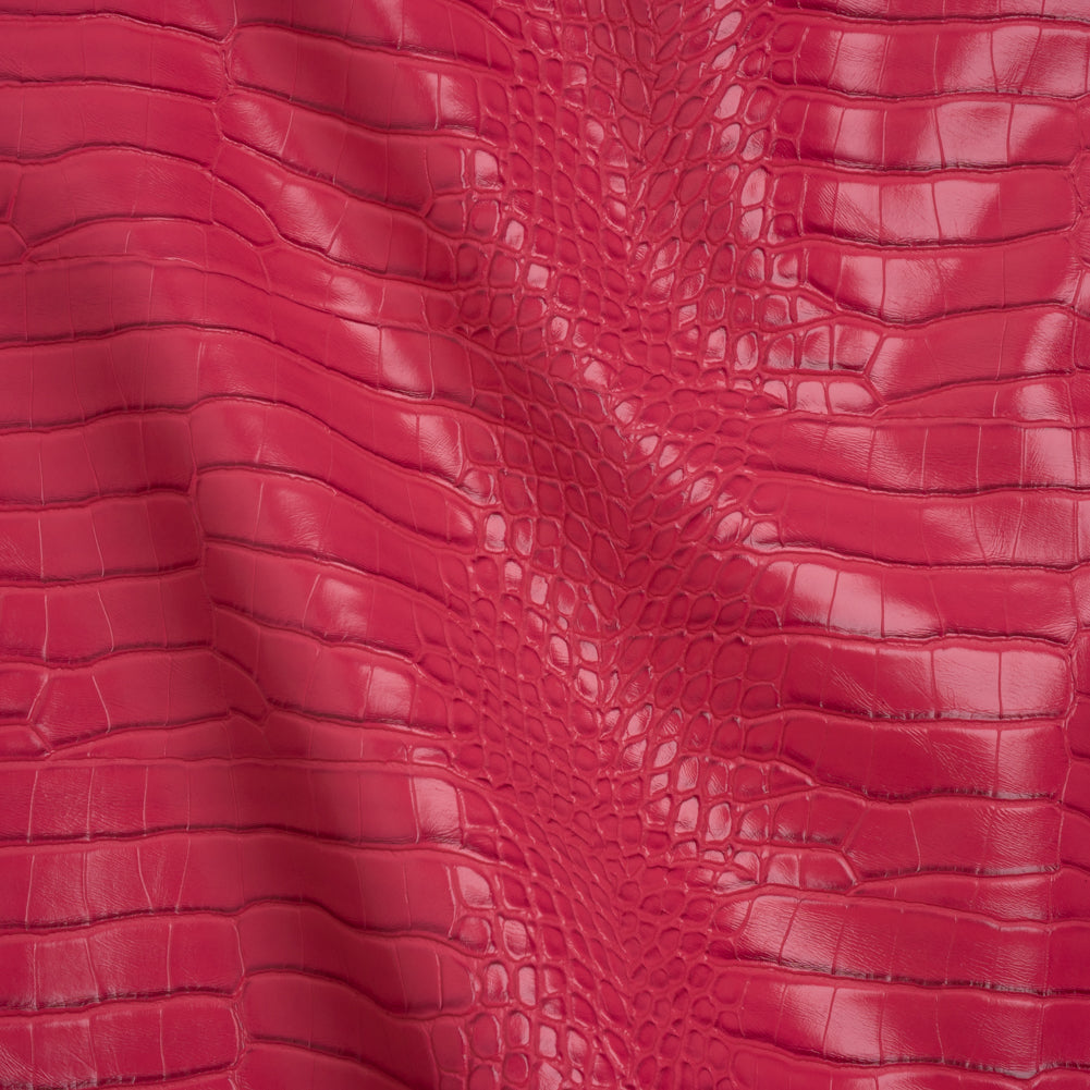 Crocodile Faux Leather Vinyl - Hot Pink - Kristin Collection - Joann Fabrics
