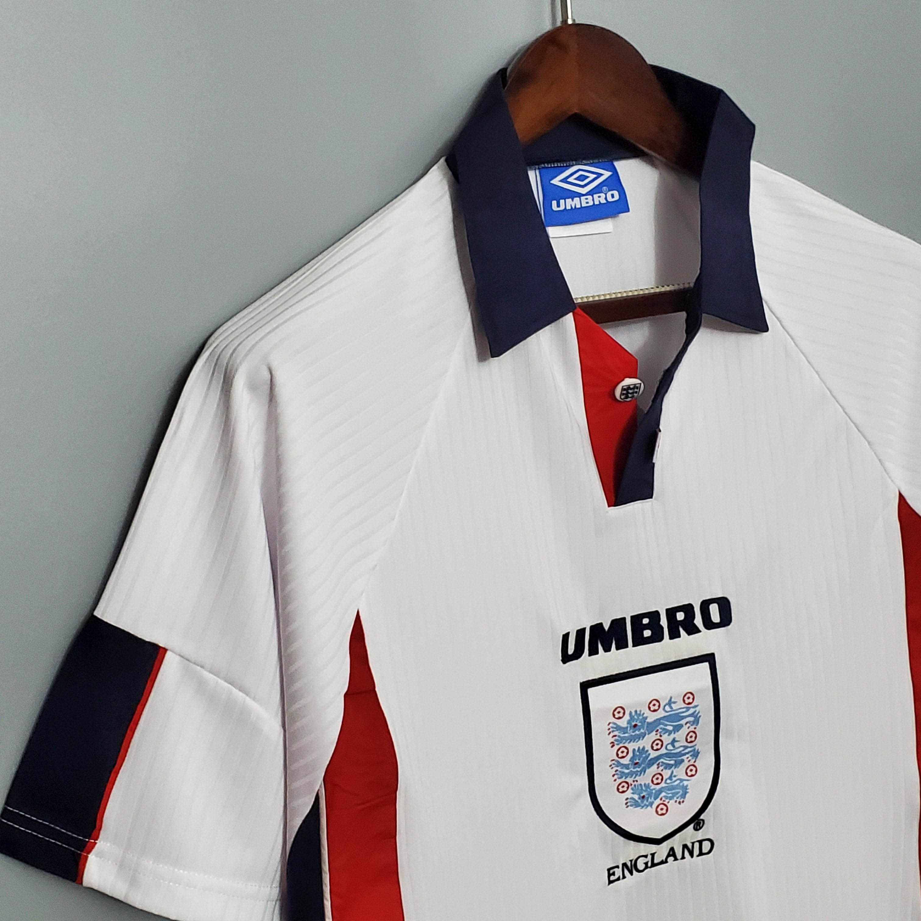 1998 Retro England Home Soccer Jersey 1:1 Thai Quality