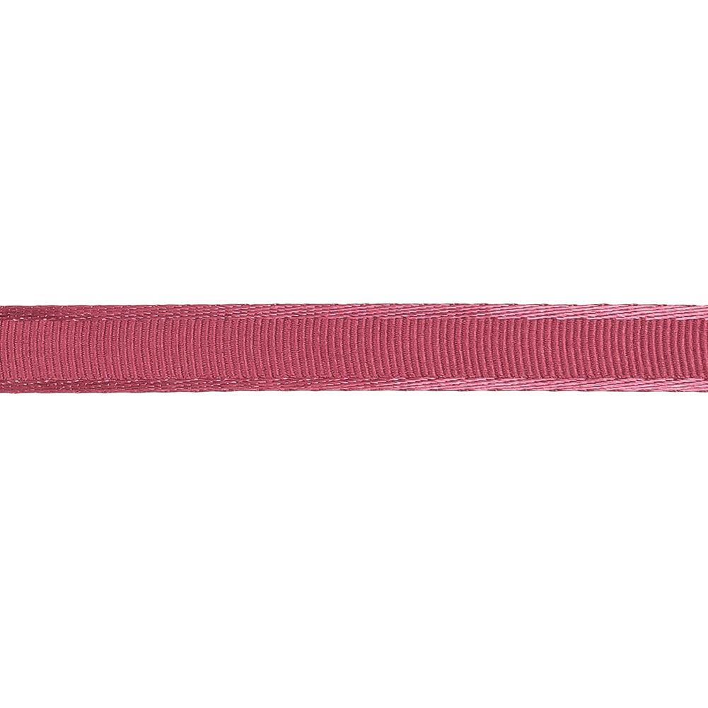 Dusty Pink Satin-Edged Grosgrain Ribbon - 0.375