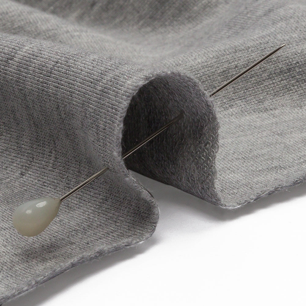Heathered Light Gray Stretch Rayon French Terry - Joann Fabrics