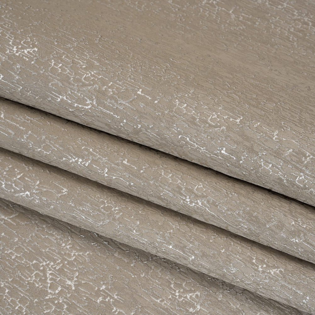 Satin-Face Jacquard - Truffle Crackle - British Imported - Joann Fabrics