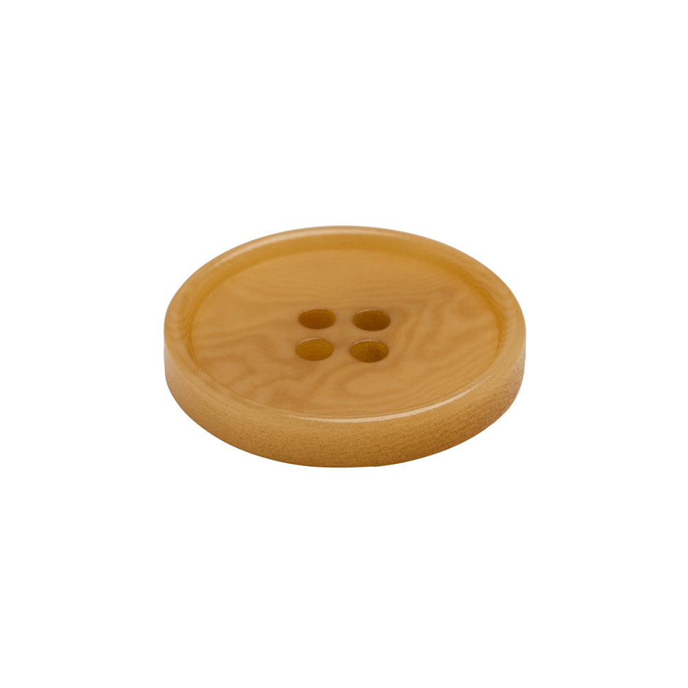 Horn 4-Hole Button - 36L/23mm - Caramel Beige Swirled - Joann Fabrics