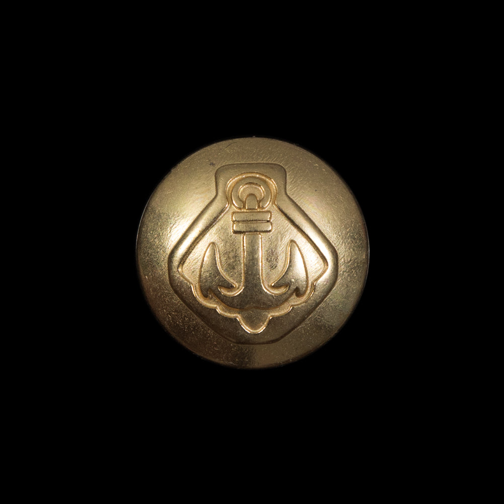 Gold Metal Anchor Shank Back Button - 32L/20mm - Joann Fabrics