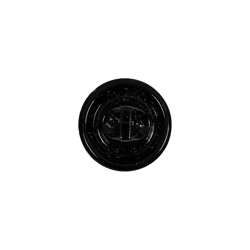 Vintage Antique Gold and Black Classical Shank Back Glass Button with Rhinestone Core - 22L/14mm - Joann Fabrics