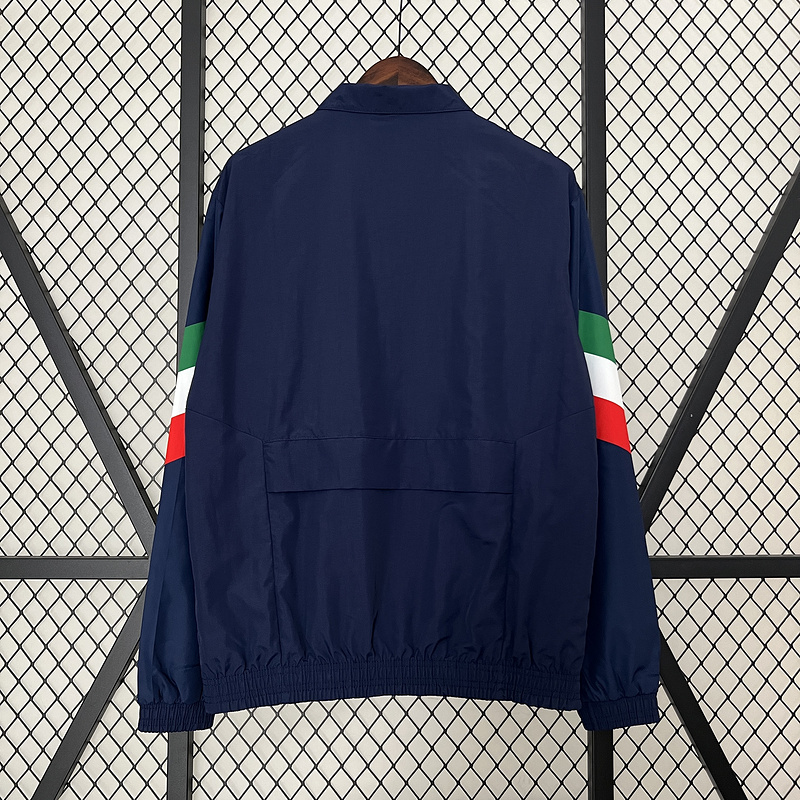 2024 Italy Windbreaker Blue Jersey