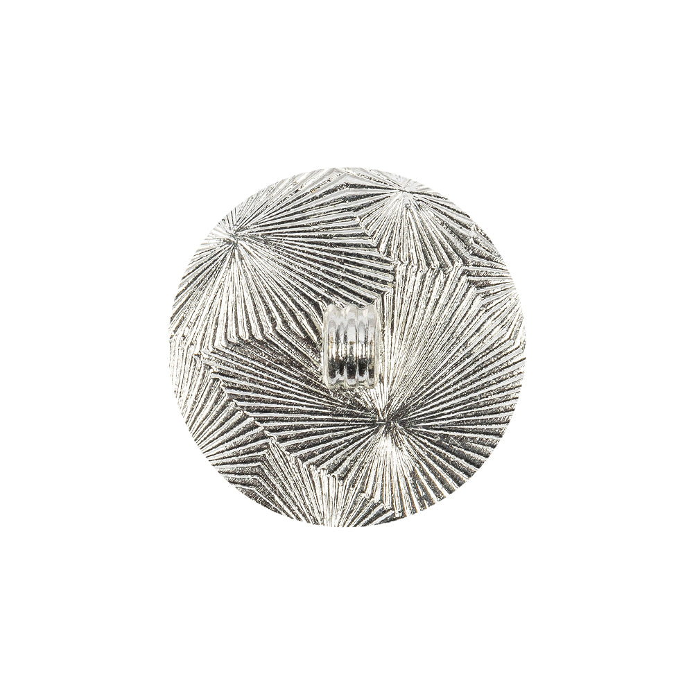 Vintage Crystal Rhinestones and Silver Metal Sawtooth Edge Shank Back Button With No Center - 34L/21.5mm - Joann Fabrics