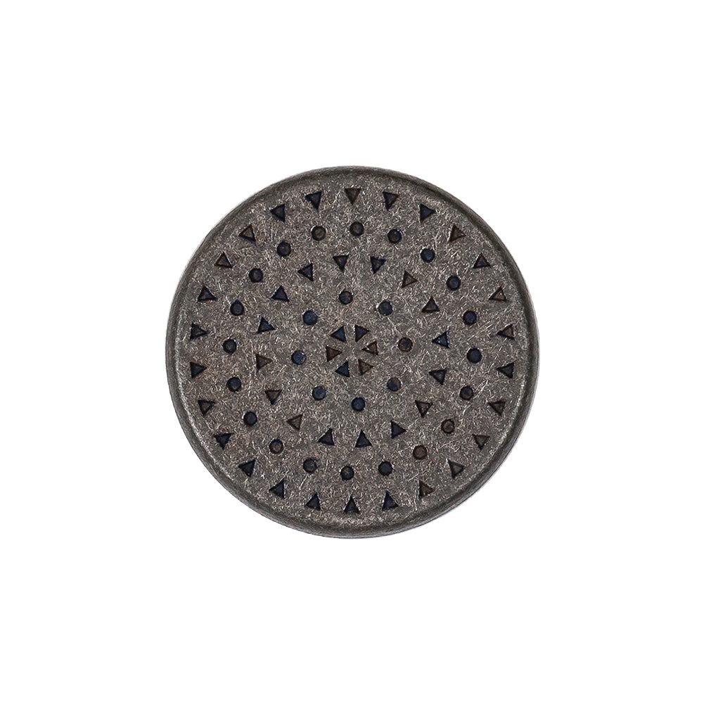 Italian Denim Geometric Shank Back Button - 36L/23mm - Joann Fabrics