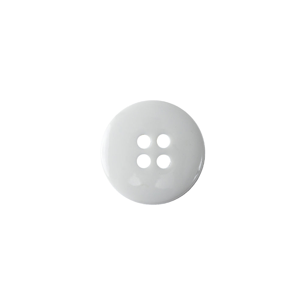 Opaque Lily White Pie-Crust Rim 4-Hole Plastic Shirt Button - 20L/12.5mm - Joann Fabrics