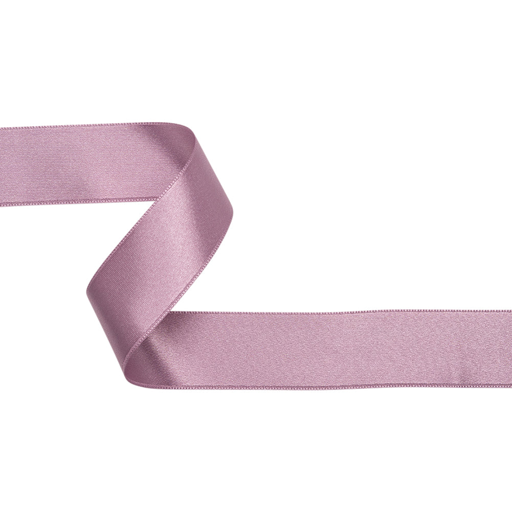 Mauve Double Face French Satin Ribbon - 1