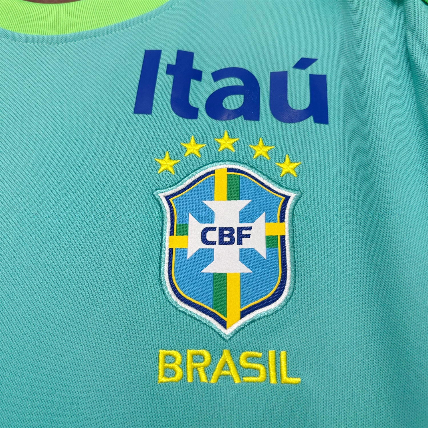Brazil 2026 Tiffany Blue Training Jersey - Fans Version - UnitedFutballJersey