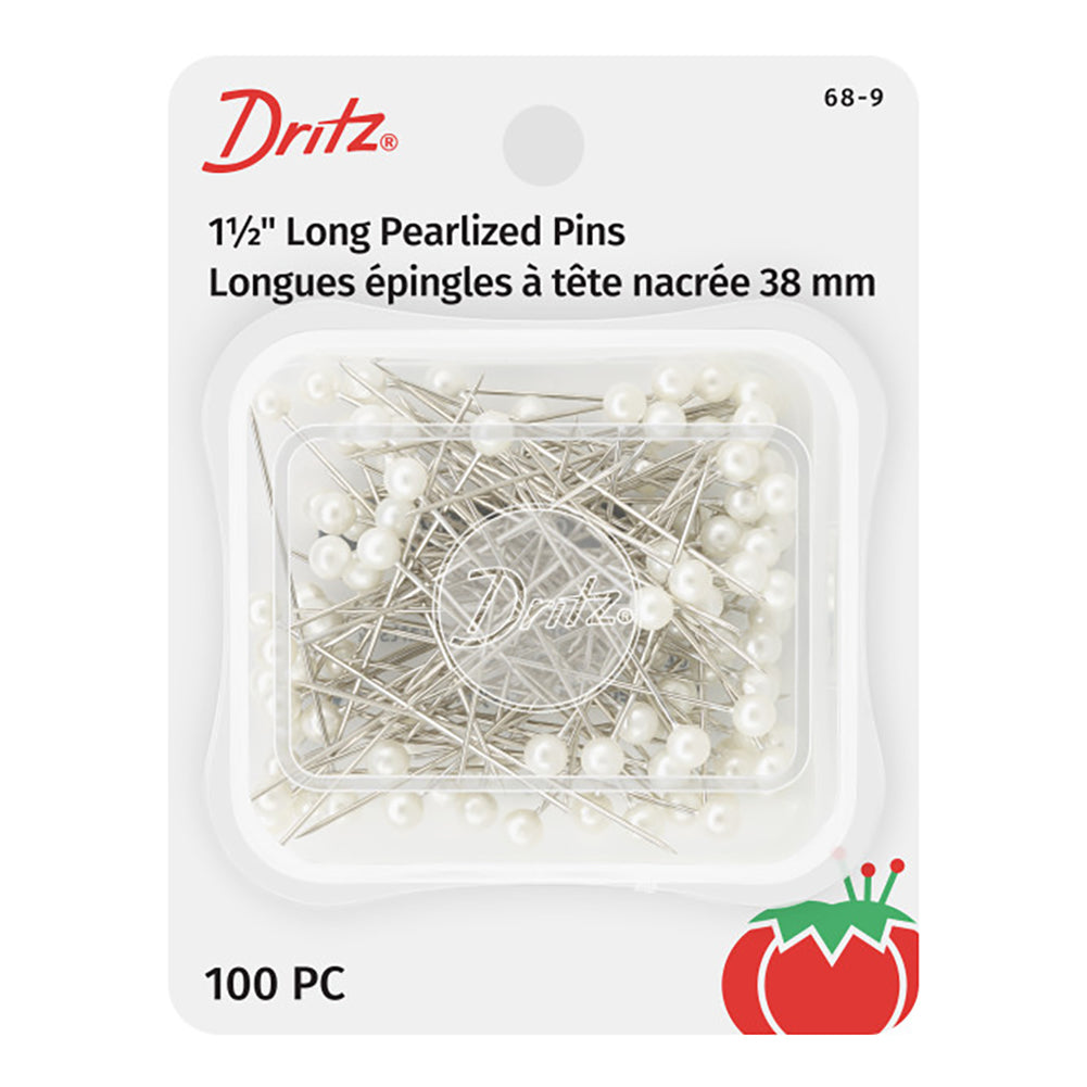 Dritz Long Pearlized Pins - 1.5