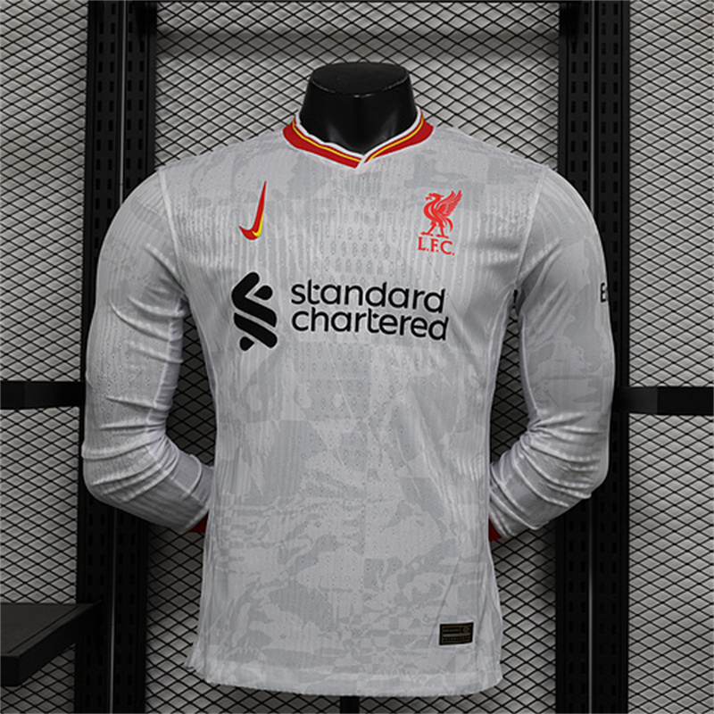 2024/2025 Long Sleeve Liverpool Third Away Player Version Football Shirt 1:1 Thai Quality
