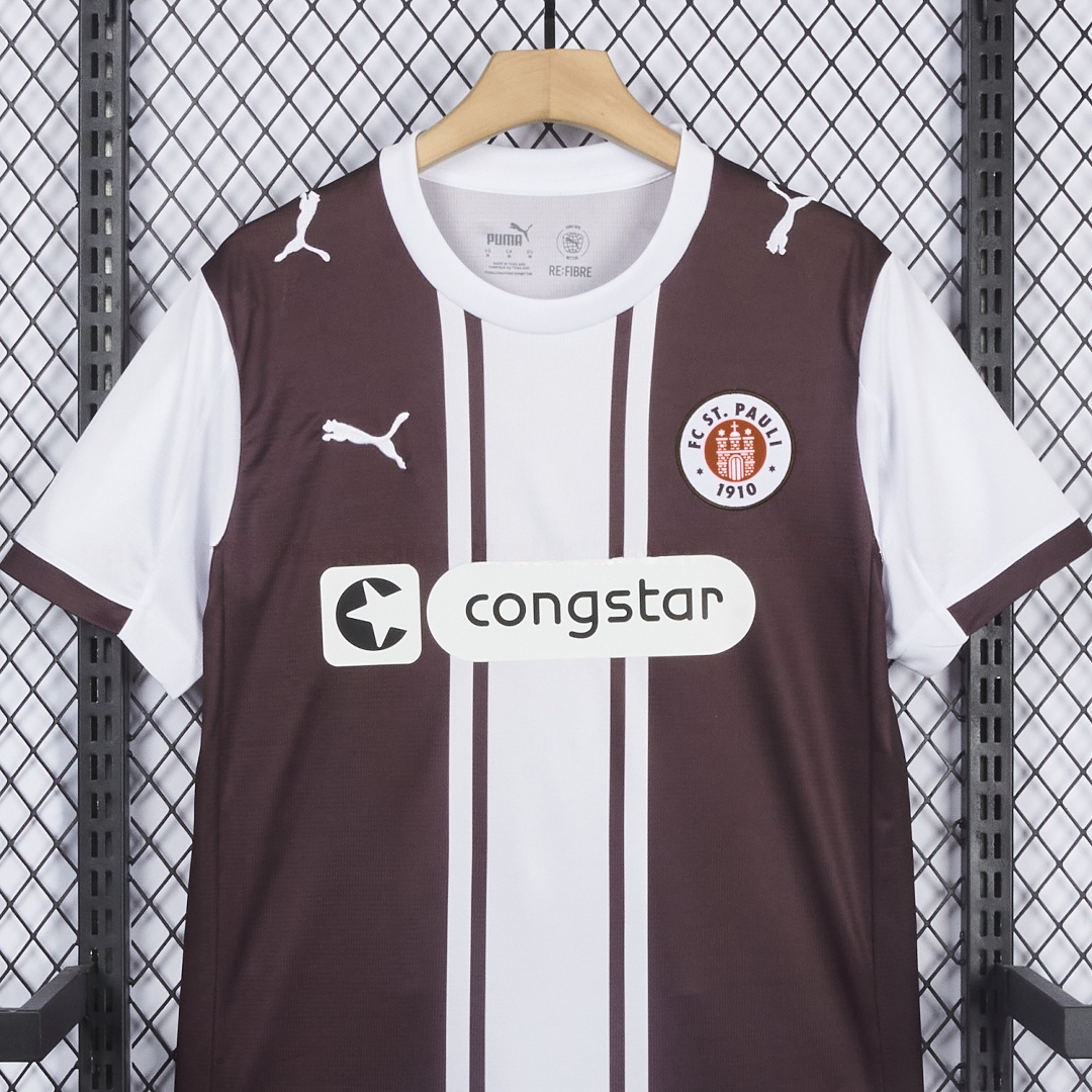St. Pauli 25-26 Classic 1970s Design Special Jersey - Fans Version - UnitedFutballJersey