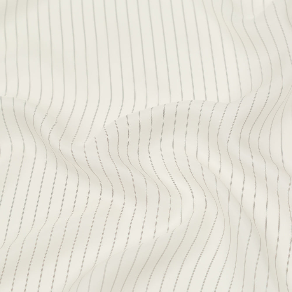 Bemberg Lining - Whisper White and Black Double Pinstripes - Joann Fabrics