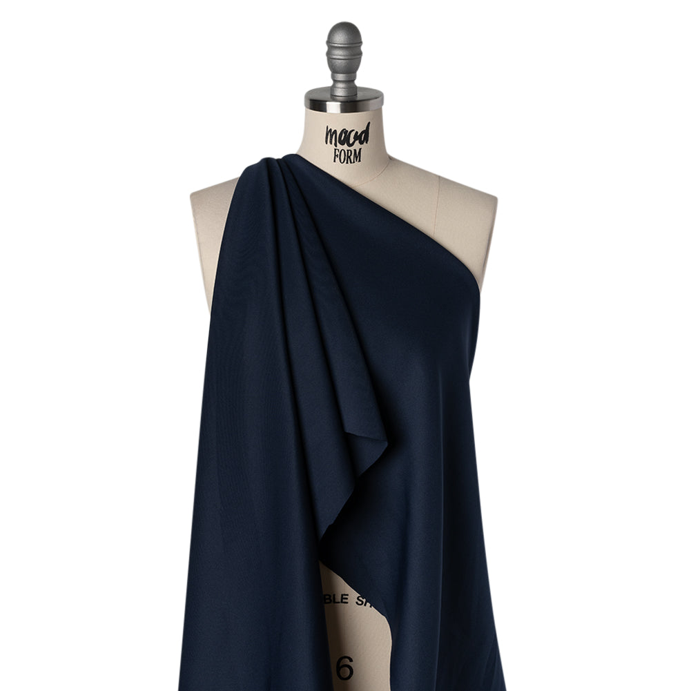 Stretch Polyester Scuba Knit - Midnight Blue - Designer Deadstock - Joann Fabrics