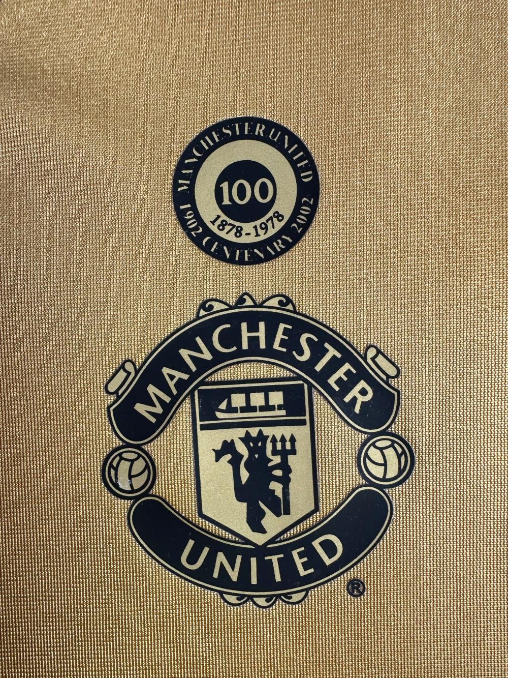 2001-2002 Retro Manchester United Double-sided Centennial Edition Football Shirt 1:1 Thai Quality