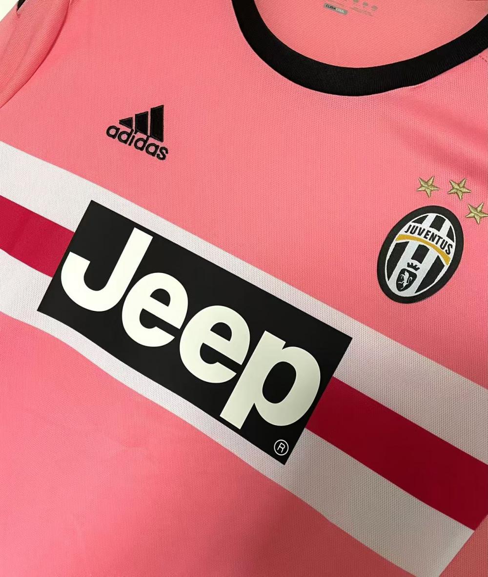 2015/2016 Retro Long Sleeve Juventus Away Soccer Jersey 1:1 Thai Quality