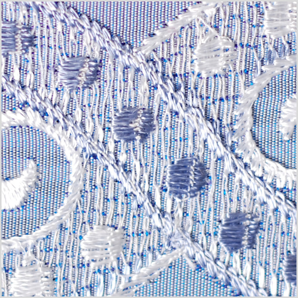 Sky Blue/Silver Jacquard Ribbon - Joann Fabrics