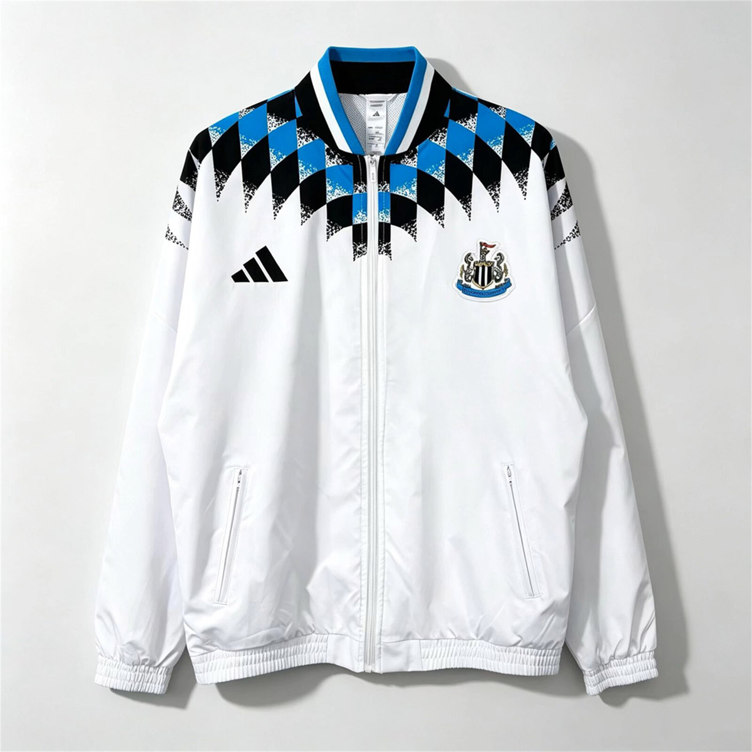 Newcastle United 26-27 Track Windbreaker Jacket - White - UnitedFutballJersey