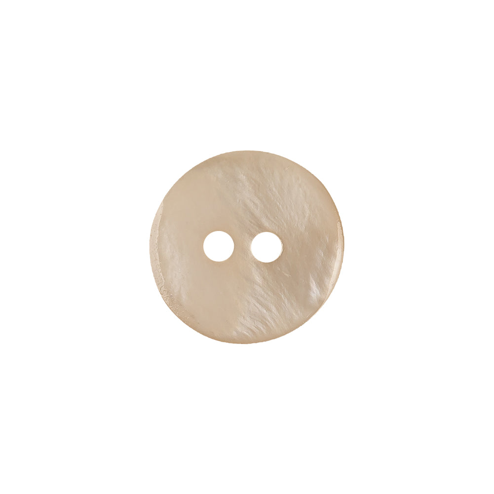 Light Hearted Beige Smooth Top 2-Hole Plastic Button - 24L/15mm - Joann Fabrics
