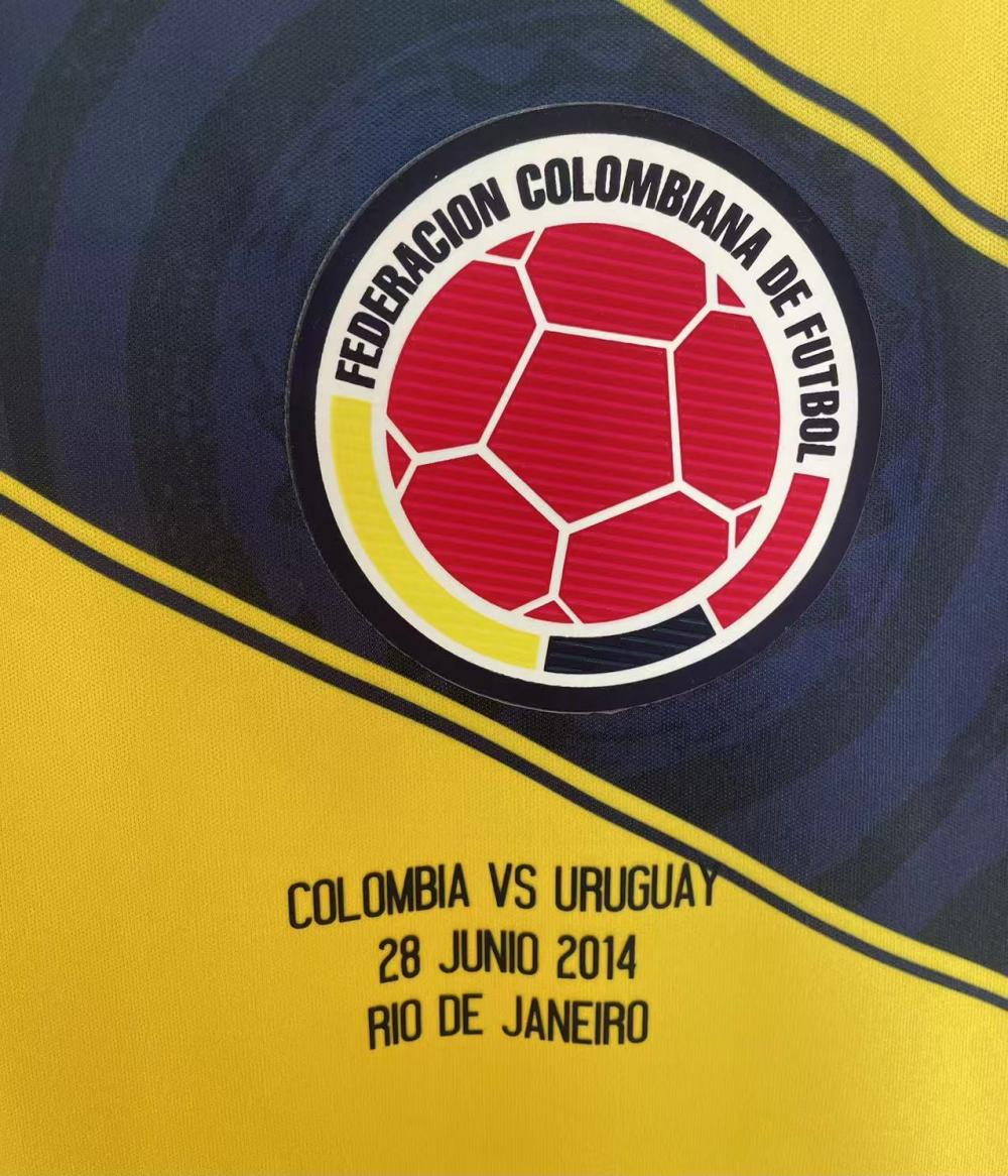 2014 Retro Colombia Home Football Shirt 1:1 Thai Quality