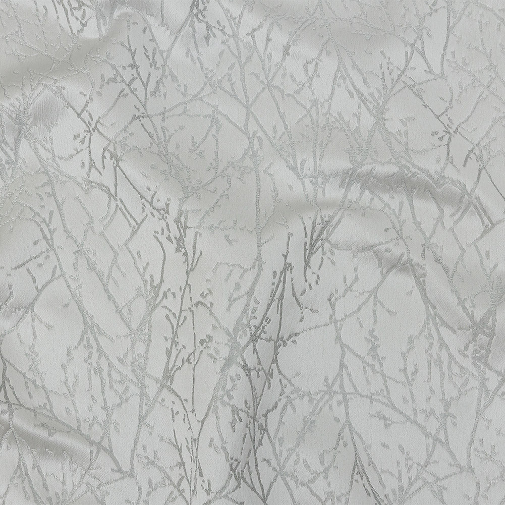 Polyester Jacquard - Platinum Wintry Branches - British Imported - Joann Fabrics