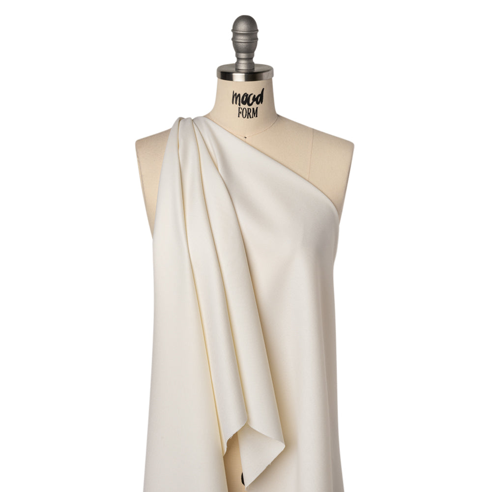 Virgin Merino Wool Twill Suiting Made in Italy - White - Joann Fabrics