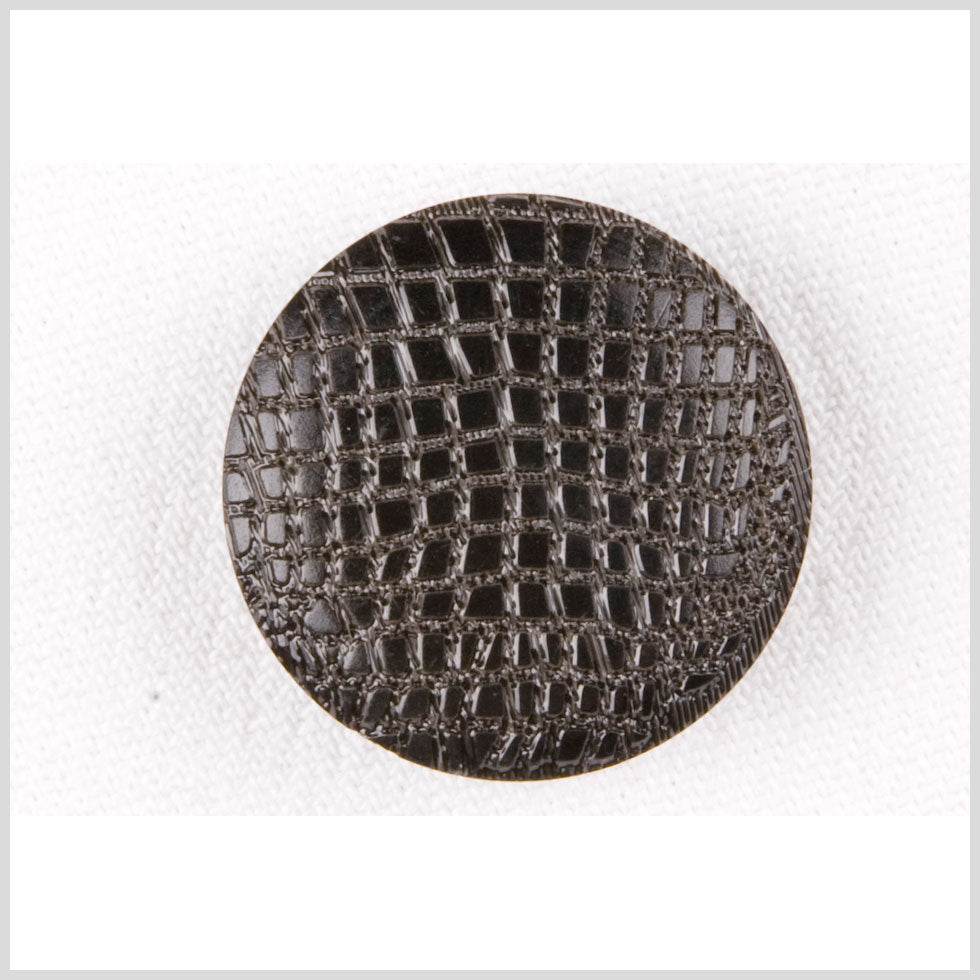 Plastic Shank Back Button - 40L/25.5mm - Black Alligator Skin Embossed - Joann Fabrics