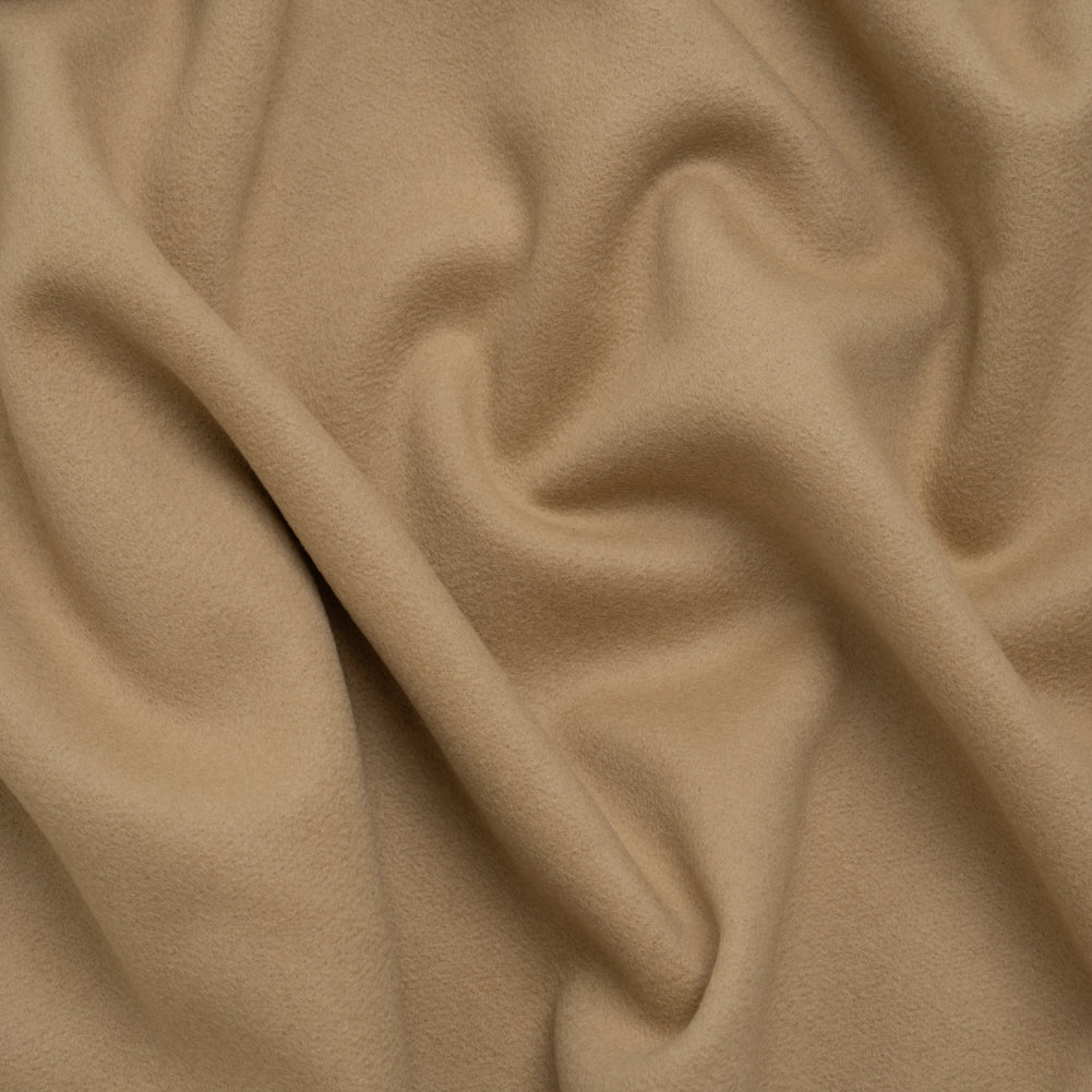 Wool and Cashmere Coating by Alexander McQueen - Camel - Designer Deadstock - Joann Fabrics