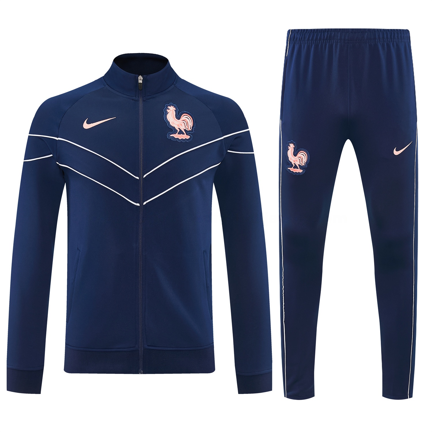 France 2026 Jacket Training Tracksuit - Dark Blue Jackets & Pants - UnitedFutballJersey