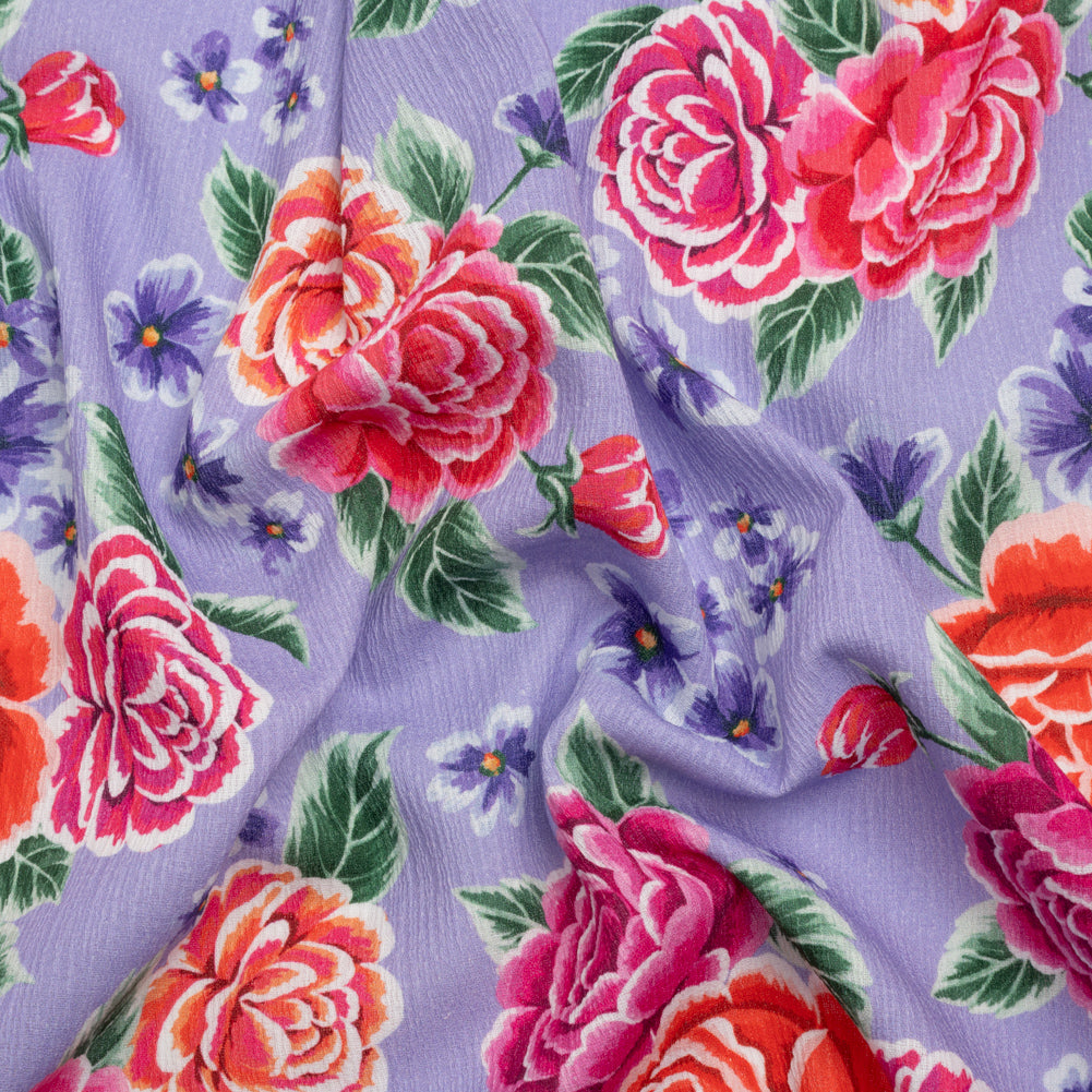Mood Exclusive Lilac Bountiful Bushes Slubbed Gauzy Cotton Woven - Joann Fabrics