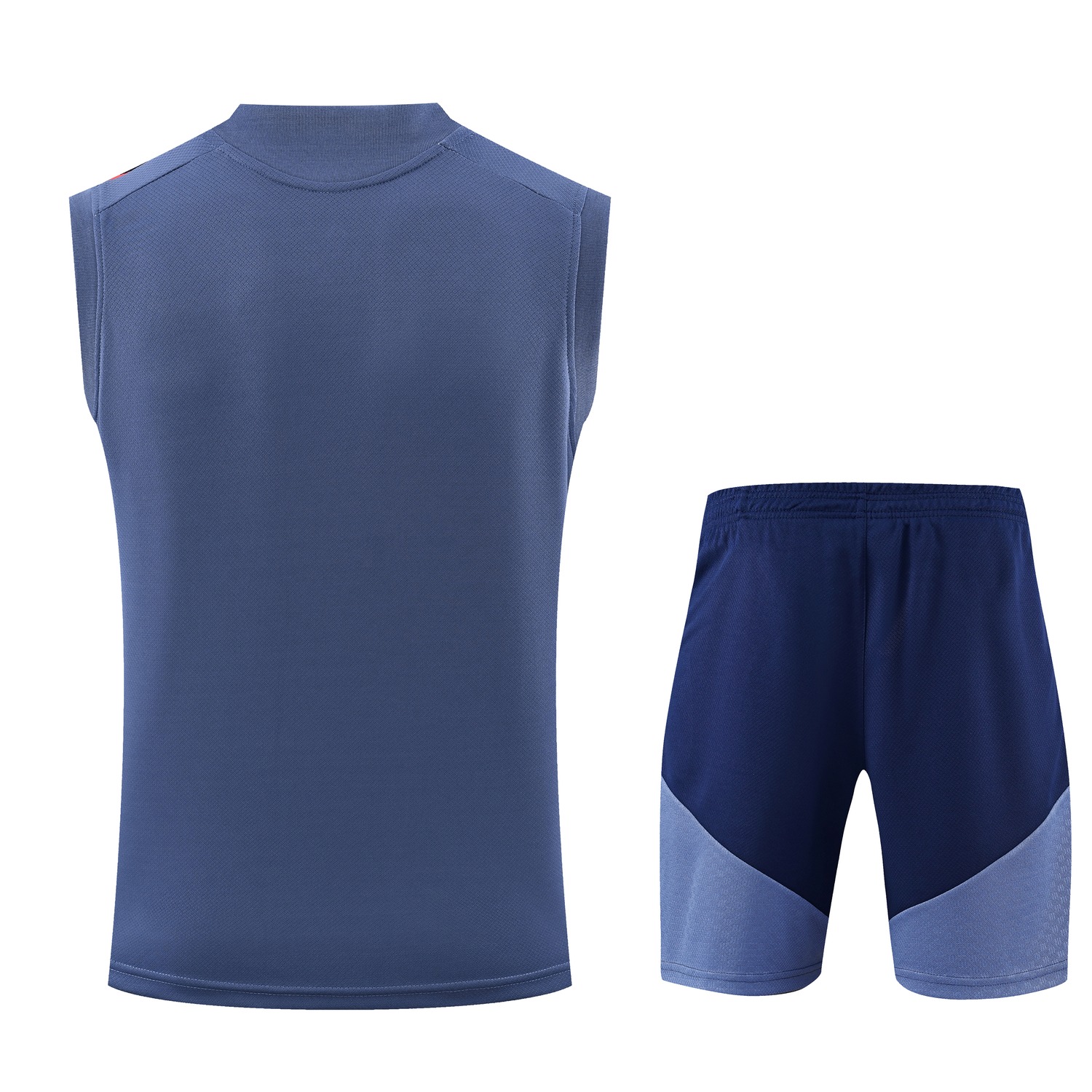 Bayern Munich 26-27 Vest Training Set - Grey-Blue Vest and Deep Blue Shorts - UnitedFutballJersey