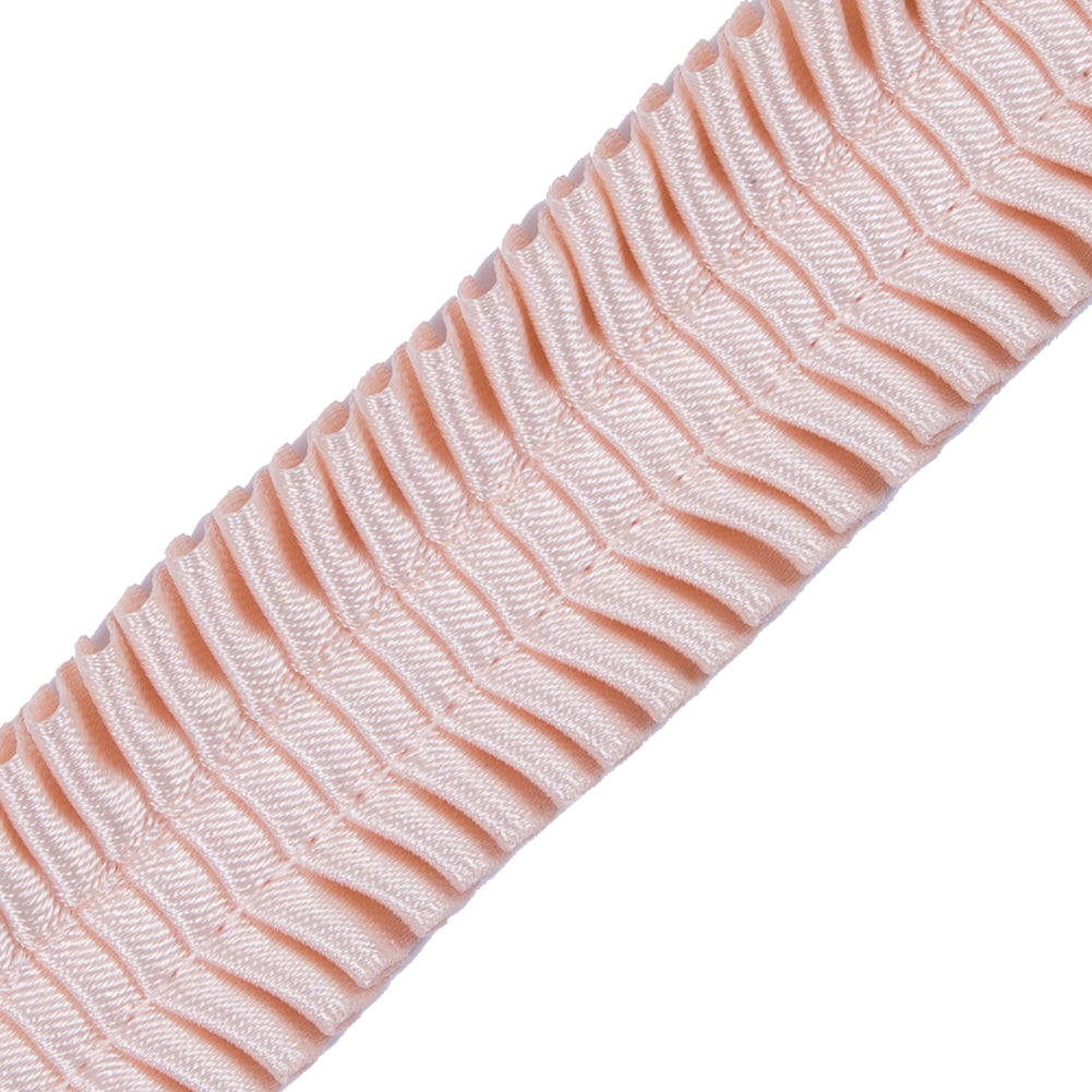 Italian Blush Deep Knife Pleated Trimming - 1