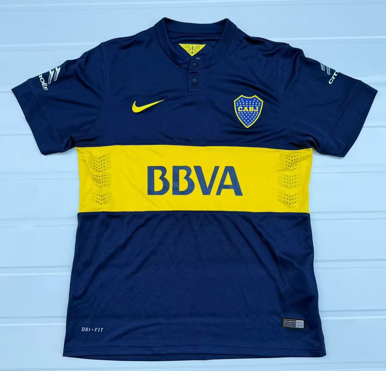 2014/2015 Retro Boca Juniors Home Football Jersey 1:1 Thai Quality