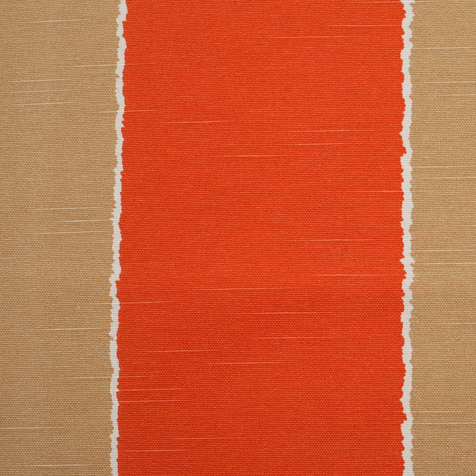 Spanish Orange/Brown Striped Poly-Cotton Woven - Joann Fabrics