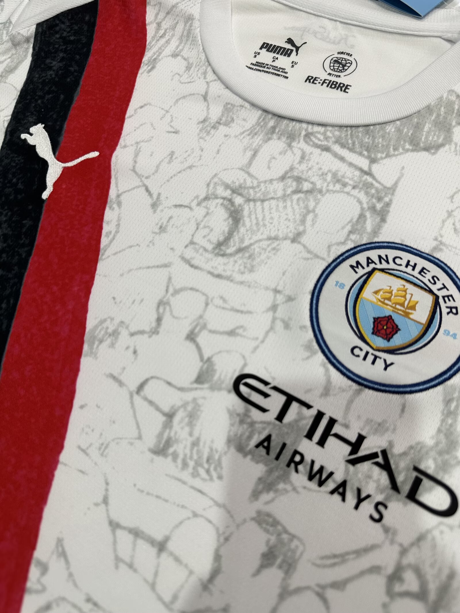2025/2026 Manchester City KidSuper Joint Edition White Football Shirt 1:1 Thai Quality