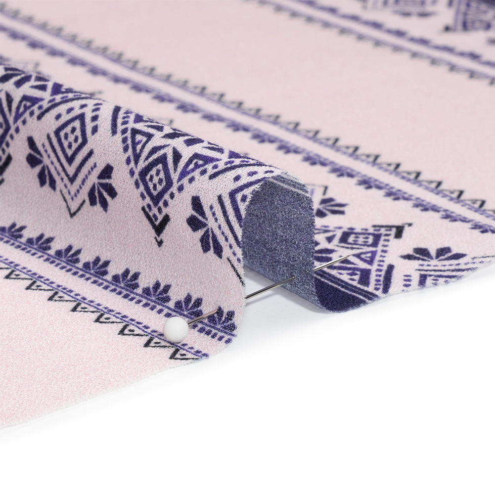 Mood Exclusive Purple Feel the Vibe Cotton Crepe - Joann Fabrics