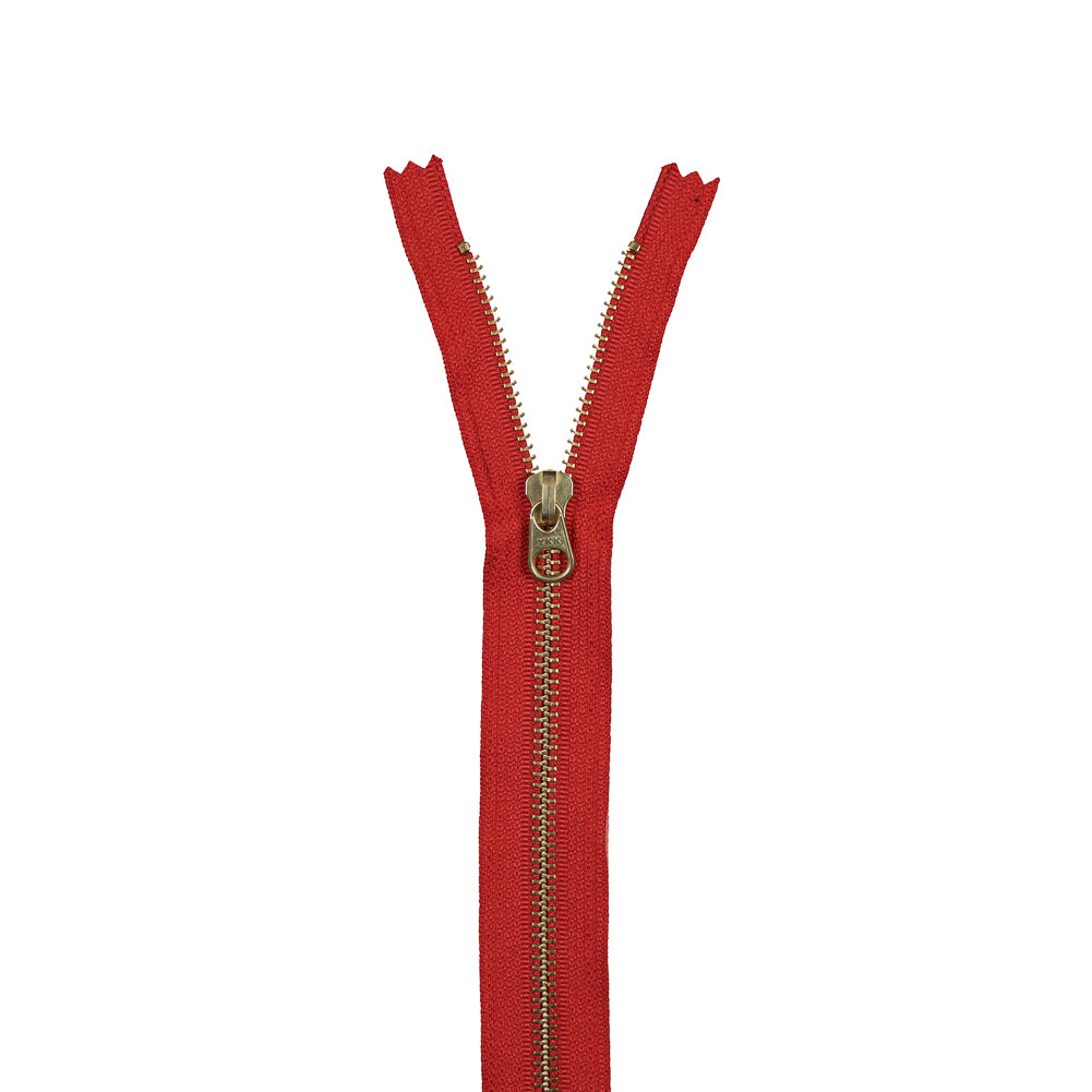 Metal Closed Bottom Zipper with Gold Teeth 9