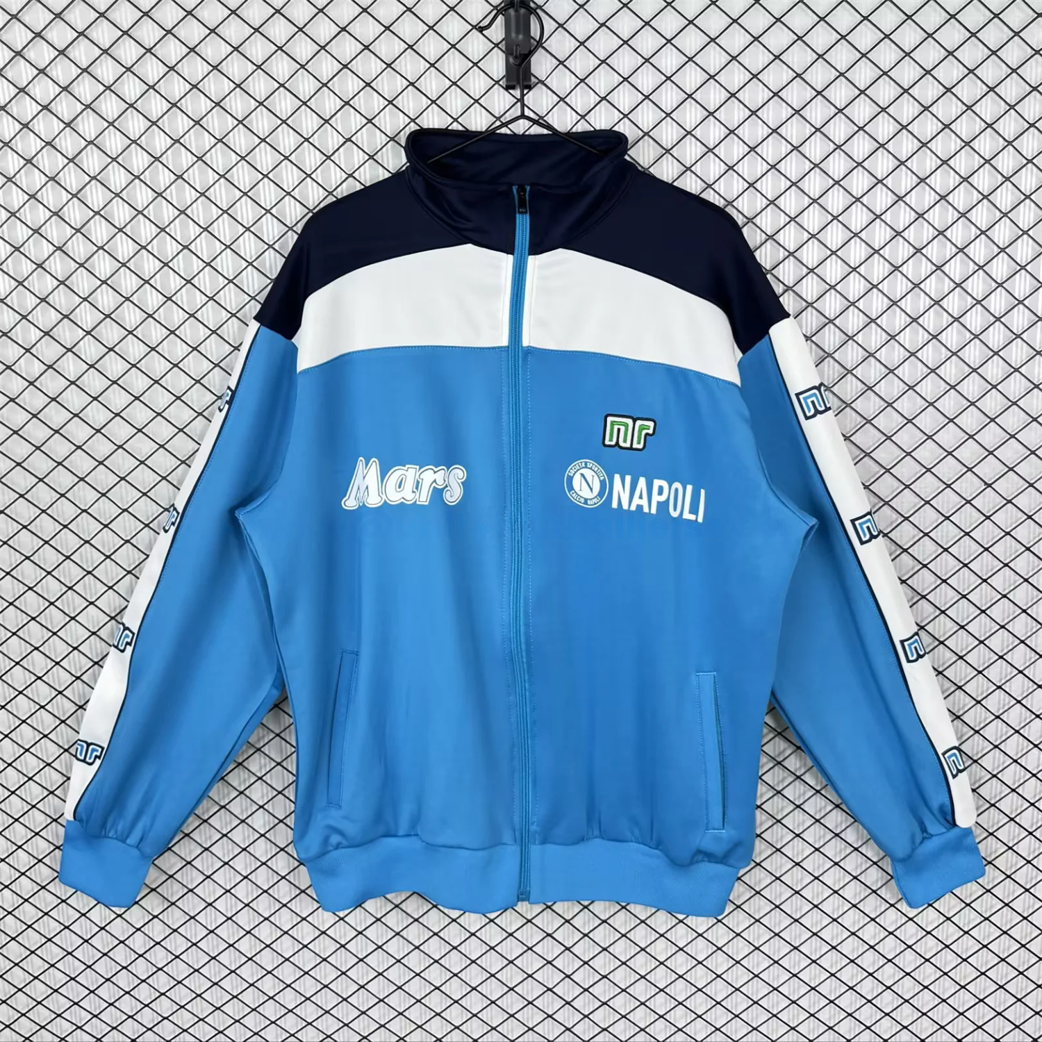 Retro Napoli 1989-90 Blue Windbreaker - UnitedFutballJersey